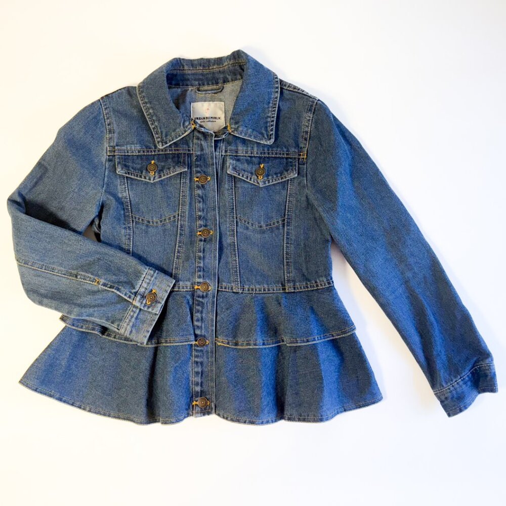 Urban Republic Peplum jean jacket - Size L 14/16